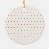 Moderne scriptfoto's, vrolijk rood kerstfeest keramisch ornament (Achterkant)