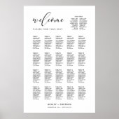 Moderne scriptgaas met hoofdtabel poster (Voorkant)