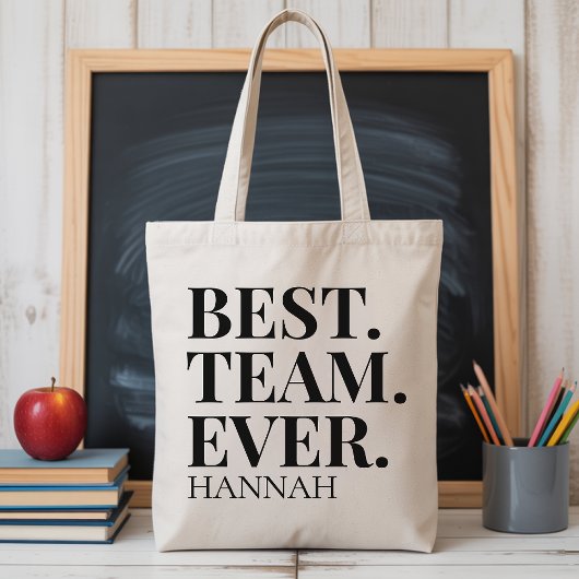 Moderne scriptie aangepaste boodschappentas voor d tote bag