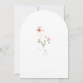Moderne Scriptie Boho Bloementuin Trouw Bruiloft Kaart (Achterkant)