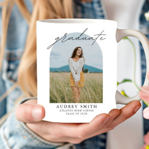 Moderne Scriptie Boho Boog 2 Foto Afstudeercadeaus Koffiemok