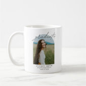 Moderne Scriptie Boho Boog Foto Afstudeercadeaus Koffiemok (Links)