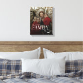 Moderne Scriptie Familie Aangepaste Foto Naam Canvas Afdruk (Insitu (Slaapkamer))
