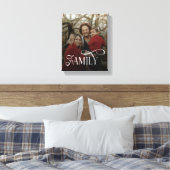 Moderne Scriptie Familie Aangepaste Foto Naam Canvas Afdruk (Insitu (Slaapkamer))