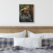 Moderne Scriptie Familie Aangepaste Foto Naam Canvas Afdruk (Insitu (Slaapkamer))