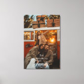 Moderne Scriptie Familie Aangepaste Foto Naam Canvas Afdruk (Voorkant)