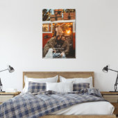 Moderne Scriptie Familie Aangepaste Foto Naam Canvas Afdruk (Insitu (Slaapkamer))