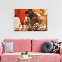 Moderne Scriptie Familie Aangepaste Foto Naam