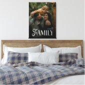 Moderne Scriptie Familie Aangepaste Foto Naam Canvas Afdruk (Insitu (Slaapkamer))
