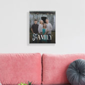 Moderne Scriptie Familie Aangepaste Foto Naam Canvas Afdruk (Insitu (Woonkamer))