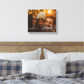 Moderne Scriptie Familie Aangepaste Foto Naam Canvas Afdruk (Insitu (Slaapkamer))