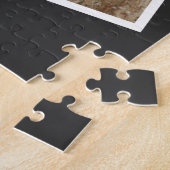 Moderne Scriptie Familie Foto Collage Legpuzzel (Zijkant)