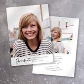 Moderne Scriptie Foto Afgestudeerde Aankondiging