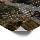 Moderne scriptie foto persoonlijke huwelijksgeloft poster (Hoek)