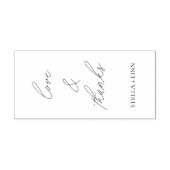 Moderne Scriptie Liefde & Dank Trouwdag Zelfinktende Stempel (Design)