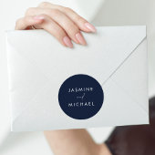 Moderne Scriptie Navy Trouw Envelope Zegels