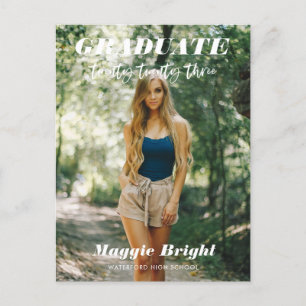 Moderne scripting 2023 afstuderen aankondiging briefkaart