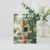 Moderne scripting 2023 afstuderen aankondiging briefkaart (Staand voorkant)