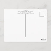 Moderne scripting 2023 afstuderen aankondiging briefkaart (Achterkant)