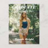 Moderne scripting 2023 afstuderen aankondiging briefkaart (Voorkant)