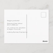 Moderne scripting 2023 afstuderen aankondiging briefkaart (Achterkant)