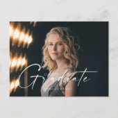 Moderne scripting 2023 afstuderen aankondiging briefkaart (Voorkant)