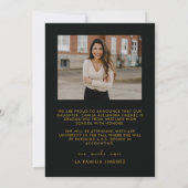 MODERNE SCRIPTKALLIGRAFIE AFSTUDEREN | AFSTUDEREN AANKONDIGING (Achterkant)