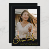 MODERNE SCRIPTKALLIGRAFIE AFSTUDEREN | AFSTUDEREN AANKONDIGING (Voorkant / Achterkant)