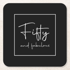 Moderne scriptkalligrafie, vijftig en geweldig kartonnen onderzetters