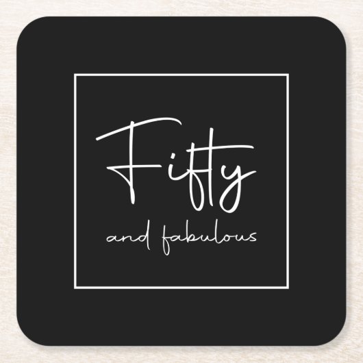 Moderne scriptkalligrafie, vijftig en geweldig kartonnen onderzetters (Voorkant)