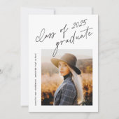 Moderne scriptklasse van 2025 Foto-Afstuderen Kaart (Voorkant)