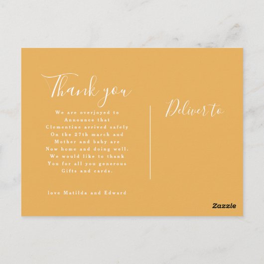 Moderne scriptnaam multi photo polka dot briefkaart (Achterkant)