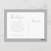 Moderne scriptnaam multi photo polka dot briefkaart (Achterkant)
