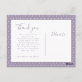 Moderne scriptnaam multi photo polka dot briefkaart (Achterkant)