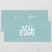 Moderne scriptpagina Bedrijfscadeaucertificaat (Voorkant / Achterkant)