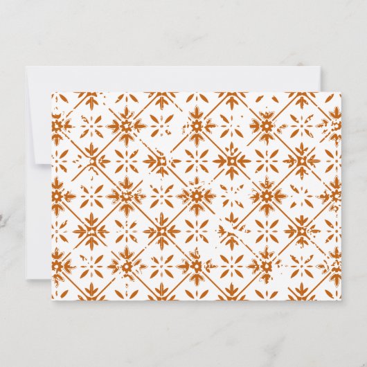 Moderne scripts en Tegel briefpapier Bedankkaart (Achterkant)