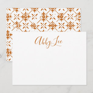 Moderne scripts en Tegel briefpapier Bedankkaart