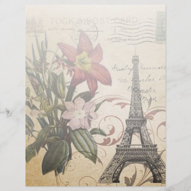 moderne  scripts zoals Paris Eiffel Tower (Voorkant)