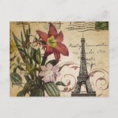 moderne  scripts zoals Paris Eiffel Tower Briefkaart (Voorkant)