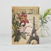 moderne scripts zoals Paris Eiffel Tower Kaart (Staand voorkant)