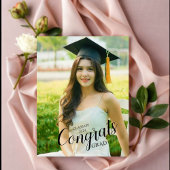 Moderne scripttypografie Foto Afstuderen Briefkaar Briefkaart