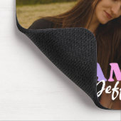 Moderne scripttypografie foto minimalistische fami muismat (Hoek)