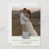 Moderne scripttypografie foto  save the date (Achterkant)