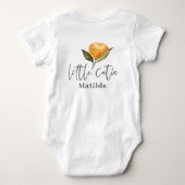 Moderne scripttypografie kleine cutie-baby-baby bo romper (Achterkant)