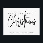 Moderne scripttypografie Verry Kerstmis Briefkaart<br><div class="desc">Moderne scripttypografie Merry Kerstmis briefkaart</div>