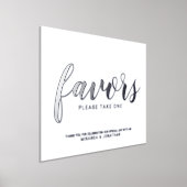 Moderne Scriptuur Trouwgunsten Zilver Folie Afdrukken (Laagn)