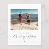 Moderne Scriptuur Wil Je Mijn Bruidsmeisje Zijn Fo (Voorkant)