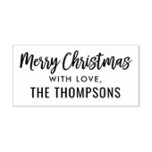 Moderne scriptversie kerstfeestdag feestdag feestd  zelfinktende stempel (Design)