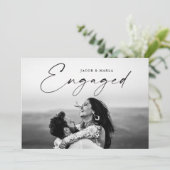 Moderne scriptweduwenpartij voor foto's kaart (Staand voorkant)