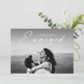 Moderne scriptweduwenpartij voor foto's kaart (Staand voorkant)